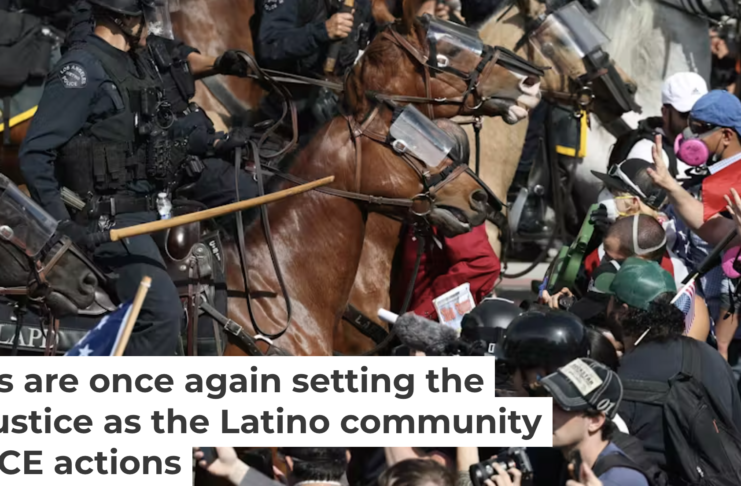 Smartphone witnessing helped spur the anti-ICE protests in Los Angeles. AP Photo/Ethan Swope